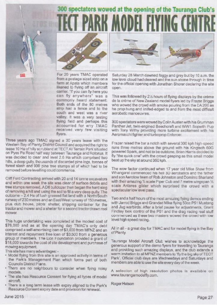 Model Flying World report